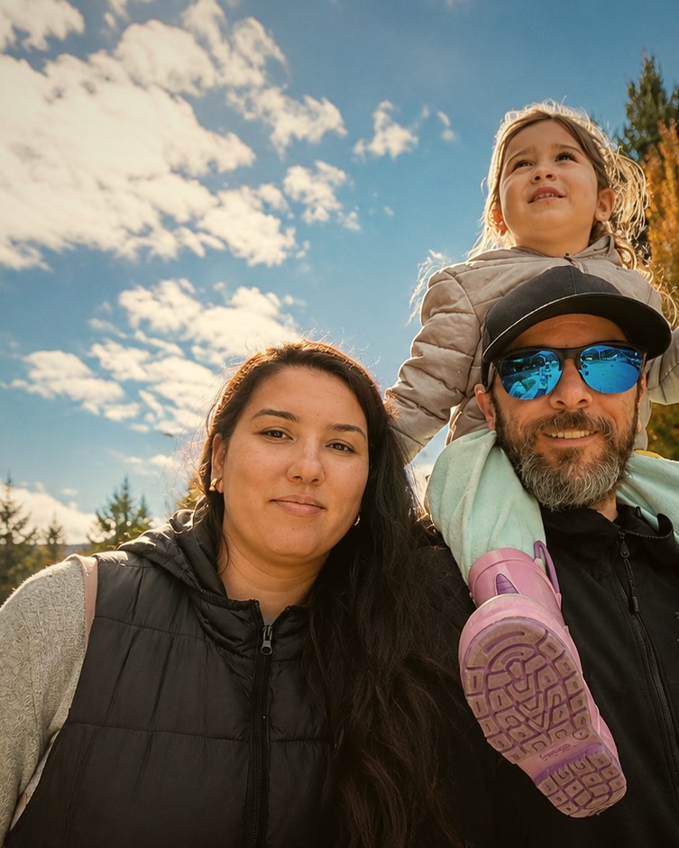 Bruno Gazire and family in Squamish, BC